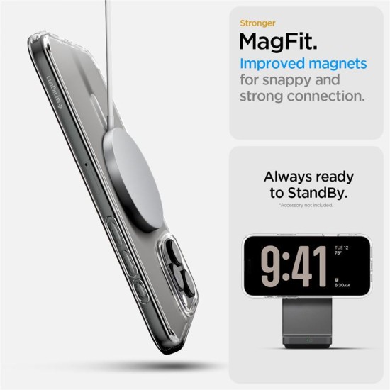 Husa Spigen Ultra Hybrid T MagSafe compatibila cu iPhone 16 Pro White (Spigen, iPhone 15 Pro) by www.silkase.ro Husa Spigen Ultra Hybrid T MagSafe compatibila cu iPhone 16 Pro White (iPhone 15 Pro, ACS08512) by www.silkase.ro