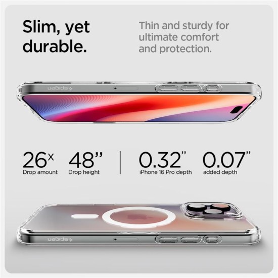 Husa Spigen Ultra Hybrid T MagSafe compatibila cu iPhone 16 Pro White (Spigen, iPhone 15 Pro) by www.silkase.ro Husa Spigen Ultra Hybrid T MagSafe compatibila cu iPhone 16 Pro White (iPhone 15 Pro, ACS08512) by www.silkase.ro