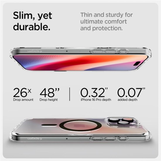 Husa Spigen Ultra Hybrid T MagSafe compatibila cu iPhone 16 Pro Graphite (Spigen, iPhone 16) by www.silkase.ro Husa Spigen Ultra Hybrid T MagSafe compatibila cu iPhone 16 Pro Graphite (iPhone 16, ACS08513) by www.silkase.ro