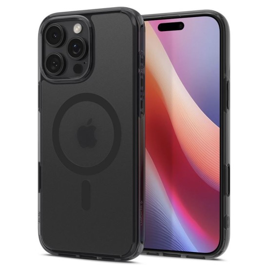 Husa Spigen Ultra Hybrid T MagSafe compatibila cu iPhone 16 Pro Frost Black (Ingredi, ACS08514) by www.silkase.ro
