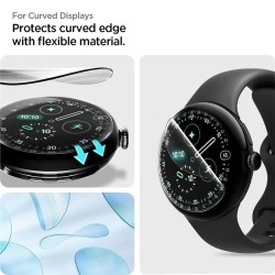 Set 2 Folii silicon Spigen EliteShield EZ Fit pentru Google Pixel Watch 4/ 3 (41mm) Set 2 Folii silicon Spigen EliteShield EZ Fit pentru Google Pixel Watch 4/ 3 (41mm)