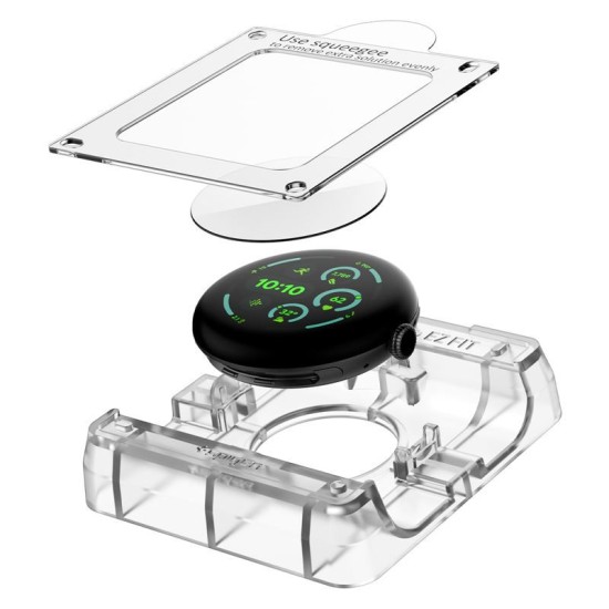 Set 2 Folii silicon Spigen EliteShield EZ Fit pentru Google Pixel Watch 4/ 3 (41mm) (Pixel Watch 3, AFL08524) by www.silkase.ro