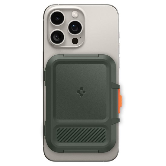 Card pocket Spigen, MagSafe, capacitate 6 carduri, prindere magnetica, verde (Spigen, Accesorii telefoane) by www.silkase.ro Card pocket Spigen, MagSafe, capacitate 6 carduri, prindere magnetica, verde (Portofele și Suporturi Card, AFA08528) by www.silkase.ro