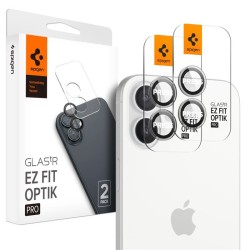 Set 2 protectii de camera Spigen Glass tR EZ Fit Optik pentru Apple iPhone 16/16 Plus, transparent