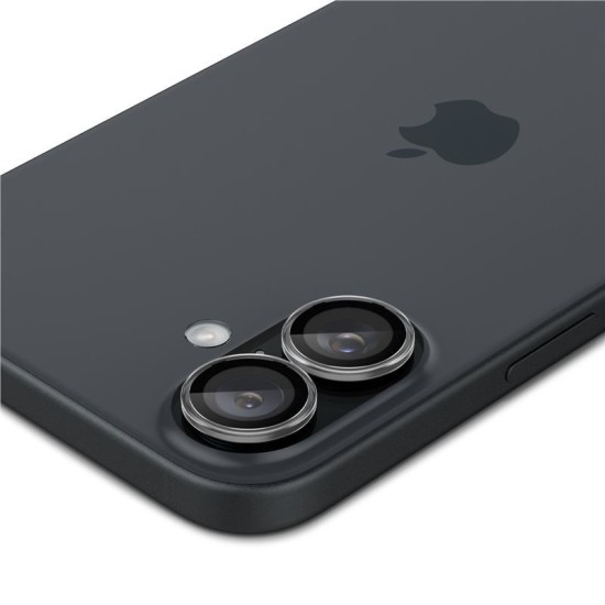 Set 2 protectii de camera Spigen Glass tR EZ Fit Optik pentru Apple iPhone 16/16 Plus, transparent (iPhone 16, AGL08531) by www.silkase.ro