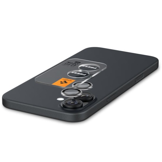 Set 2 protectii de camera Spigen Glass tR EZ Fit Optik pentru Apple iPhone 16/16 Plus, transparent (iPhone 16, AGL08531) by www.silkase.ro