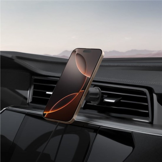 Suport auto Spigen OneTap Pro 4, Compatibil MagSafe, Incarcare Wireless 15W, Air Vent Hook Mount, Negru (Spigen, Suport auto) by www.silkase.ro Suport auto Spigen OneTap Pro 4, Compatibil MagSafe, Incarcare Wireless 15W, Air Vent Hook Mount, Negru (Suport auto, ACP08543) by www.silkase.ro