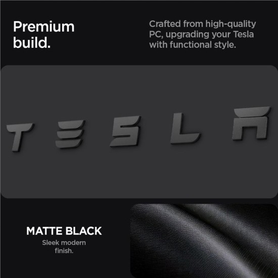 Protectie emblema spate Spigen pentru Tesla Model 3 2024, neagra (Accesorii auto, ACP08549) by www.silkase.ro