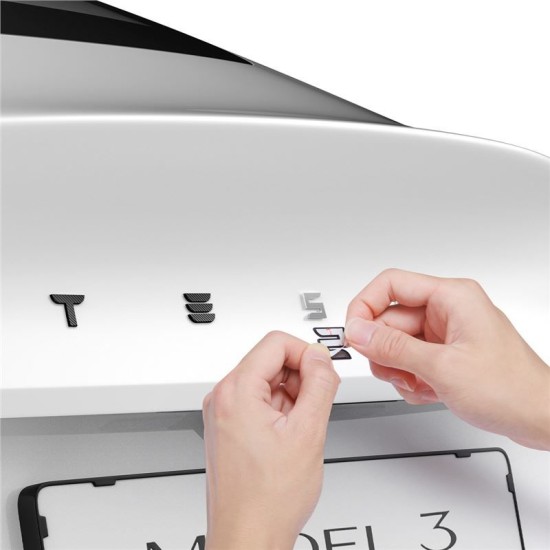 Protectie emblema spate Spigen pentru Tesla Model 3 2024, carbon (Accesorii auto, ACP08550) by www.silkase.ro