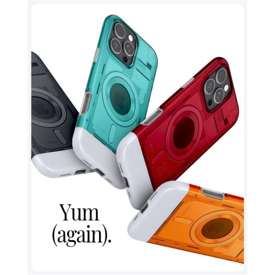 Husa Geanta Spigen Classic C1 pentru iPhone 16 Pro, portocalie (iPhone 16 Pro Max, ACS08560) by www.silkase.ro
