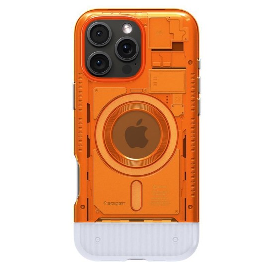 Husa Geanta Spigen Classic C1 pentru iPhone 16 Pro, portocalie (iPhone 16 Pro Max, ACS08560) by www.silkase.ro