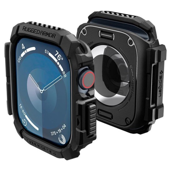 Husa de protectie Spigen Rugged Armor pentru Apple Watch, TPU, carbon, negru (Spigen, Ingredi) by www.silkase.ro Husa de protectie Spigen Rugged Armor pentru Apple Watch, TPU, carbon, negru (Ingredi, ACS08585) by www.silkase.ro