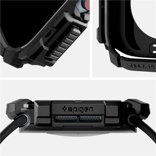 Husa de protectie Spigen Rugged Armor pentru Apple Watch, TPU, carbon, negru (Spigen, Ingredi) by www.silkase.ro Husa de protectie Spigen Rugged Armor pentru Apple Watch, TPU, carbon, negru (Ingredi, ACS08585) by www.silkase.ro