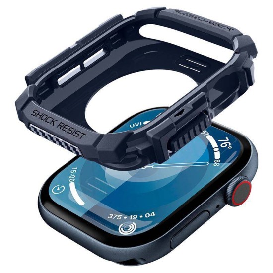 Husa Spigen Rugged Armor pentru Apple Watch 10 42 mm albastru inchis (Spigen, Ingredi) by www.silkase.ro Husa Spigen Rugged Armor pentru Apple Watch 10 42 mm albastru inchis (Ingredi, ACS08586) by www.silkase.ro