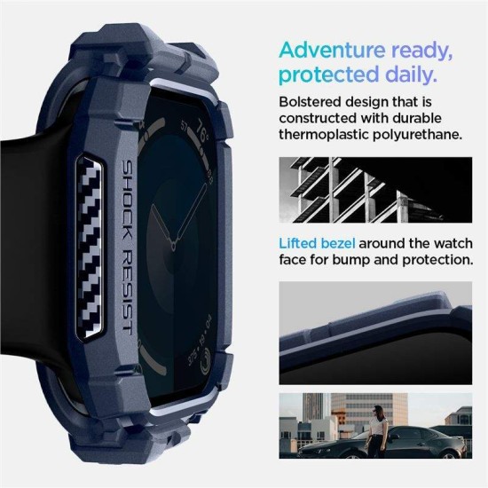 Husa Spigen Rugged Armor pentru Apple Watch 10 42 mm albastru inchis (Spigen, Ingredi) by www.silkase.ro Husa Spigen Rugged Armor pentru Apple Watch 10 42 mm albastru inchis (Ingredi, ACS08586) by www.silkase.ro