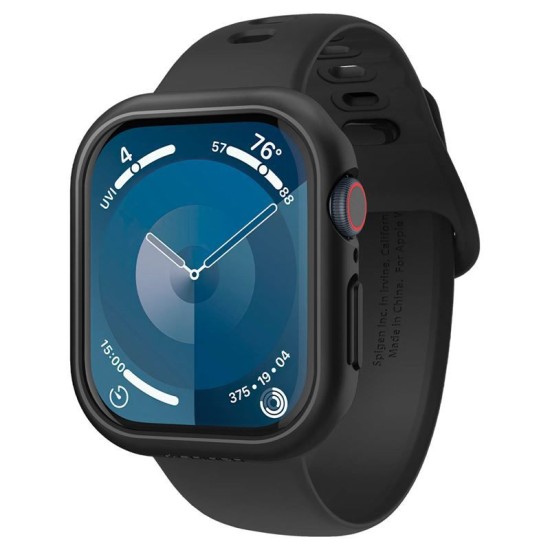 Husa Spigen Thin Fit compatibila cu Apple Watch 10 42mm Black (Ingredi, ACS08588) by www.silkase.ro