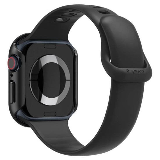Husa Spigen Thin Fit compatibila cu Apple Watch 10 42mm Black (Ingredi, ACS08588) by www.silkase.ro