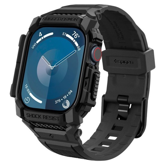 Bratara smartwatch, Spigen, Rugged Armor Pro, TPU, ajustabil, pentru Apple Watch 10 42mm, negru (Spigen, Ingredi) by www.silkase.ro Bratara smartwatch, Spigen, Rugged Armor Pro, TPU, ajustabil, pentru Apple Watch 10 42mm, negru (Ingredi, ACS08591) by www.silkase.ro