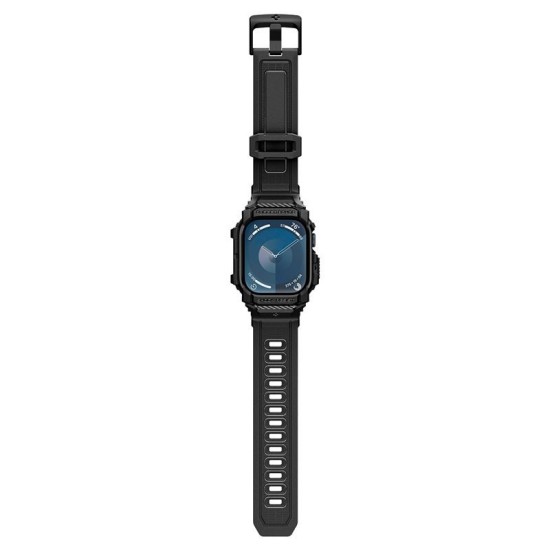 Bratara smartwatch, Spigen, Rugged Armor Pro, TPU, ajustabil, pentru Apple Watch 10 42mm, negru (Spigen, Ingredi) by www.silkase.ro Bratara smartwatch, Spigen, Rugged Armor Pro, TPU, ajustabil, pentru Apple Watch 10 42mm, negru (Ingredi, ACS08591) by www.silkase.ro