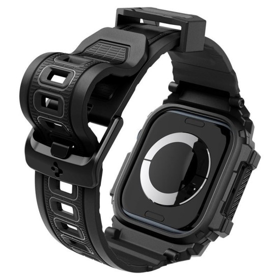 Bratara smartwatch, Spigen, Rugged Armor Pro, TPU, ajustabil, pentru Apple Watch 10 42mm, negru (Spigen, Ingredi) by www.silkase.ro Bratara smartwatch, Spigen, Rugged Armor Pro, TPU, ajustabil, pentru Apple Watch 10 42mm, negru (Ingredi, ACS08591) by www.silkase.ro