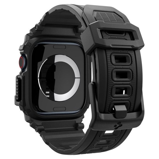 Bratara smartwatch, Spigen, Rugged Armor Pro, TPU, ajustabil, pentru Apple Watch 10 42mm, negru (Spigen, Ingredi) by www.silkase.ro Bratara smartwatch, Spigen, Rugged Armor Pro, TPU, ajustabil, pentru Apple Watch 10 42mm, negru (Ingredi, ACS08591) by www.silkase.ro