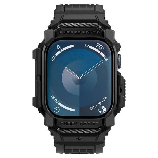 Bratara smartwatch, Spigen, Rugged Armor Pro, TPU, ajustabil, pentru Apple Watch 10 42mm, negru (Spigen, Ingredi) by www.silkase.ro Bratara smartwatch, Spigen, Rugged Armor Pro, TPU, ajustabil, pentru Apple Watch 10 42mm, negru (Ingredi, ACS08591) by www.silkase.ro