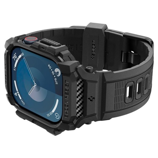 Bratara smartwatch, Spigen, Rugged Armor Pro, TPU, ajustabil, pentru Apple Watch 10 42mm, negru (Spigen, Ingredi) by www.silkase.ro Bratara smartwatch, Spigen, Rugged Armor Pro, TPU, ajustabil, pentru Apple Watch 10 42mm, negru (Ingredi, ACS08591) by www.silkase.ro