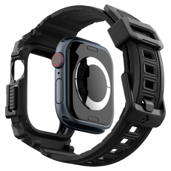 Bratara smartwatch, Spigen, Rugged Armor Pro, TPU, ajustabil, pentru Apple Watch 10 42mm, negru (Spigen, Ingredi) by www.silkase.ro Bratara smartwatch, Spigen, Rugged Armor Pro, TPU, ajustabil, pentru Apple Watch 10 42mm, negru (Ingredi, ACS08591) by www.silkase.ro