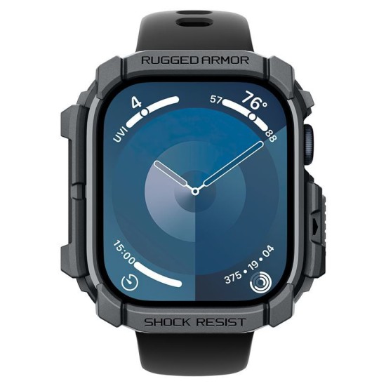 Husa Spigen Rugged Armor compatibila cu Apple Watch 10 46mm Dark Grey (Spigen, Ingredi) by www.silkase.ro Husa Spigen Rugged Armor compatibila cu Apple Watch 10 46mm Dark Grey (Ingredi, ACS08598) by www.silkase.ro