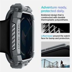 Husa Spigen Rugged Armor compatibila cu Apple Watch 10 46mm Dark Grey Husa Spigen Rugged Armor compatibila cu Apple Watch 10 46mm Dark Grey