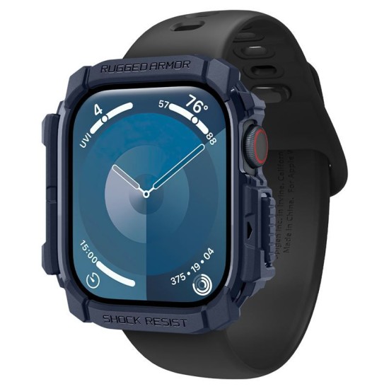 Husa Spigen Rugged Armor compatibila cu Apple Watch 10 46mm Navy Blue (Spigen, Ingredi) by www.silkase.ro Husa Spigen Rugged Armor compatibila cu Apple Watch 10 46mm Navy Blue (Ingredi, ACS08599) by www.silkase.ro
