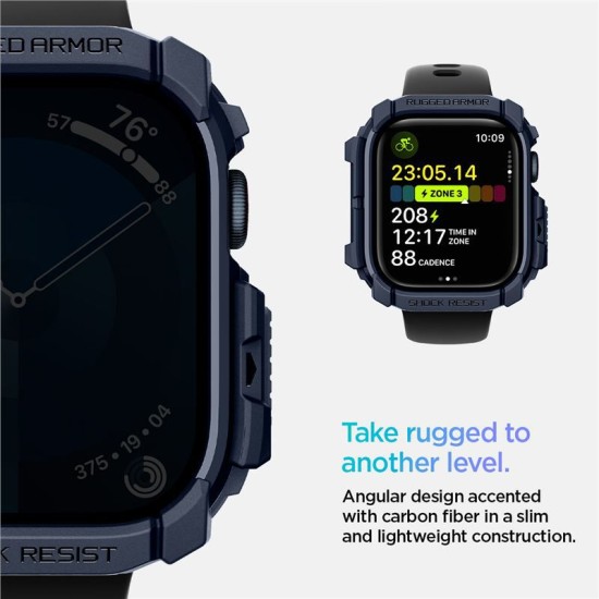 Husa Spigen Rugged Armor compatibila cu Apple Watch 10 46mm Navy Blue (Spigen, Ingredi) by www.silkase.ro Husa Spigen Rugged Armor compatibila cu Apple Watch 10 46mm Navy Blue (Ingredi, ACS08599) by www.silkase.ro
