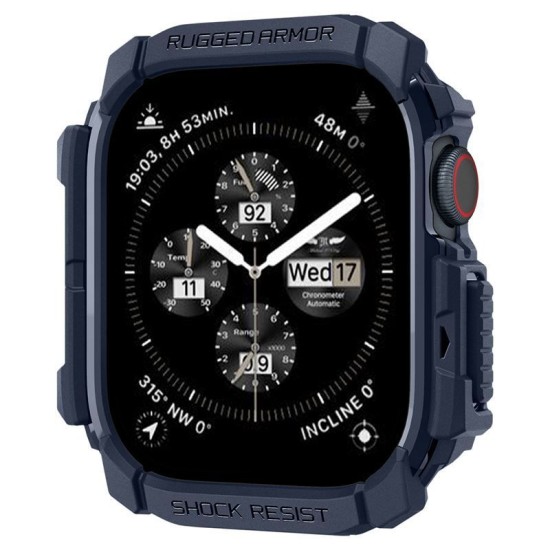 Husa Spigen Rugged Armor compatibila cu Apple Watch 10 46mm Navy Blue (Spigen, Ingredi) by www.silkase.ro Husa Spigen Rugged Armor compatibila cu Apple Watch 10 46mm Navy Blue (Ingredi, ACS08599) by www.silkase.ro