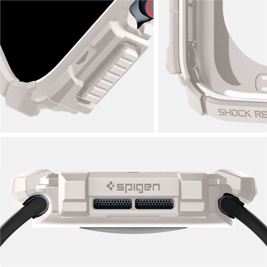 Husa Spigen Rugged Armor pentru Apple Watch 10 46 mm bej (Spigen, Ingredi) by www.silkase.ro Husa Spigen Rugged Armor pentru Apple Watch 10 46 mm bej (Ingredi, ACS08600) by www.silkase.ro