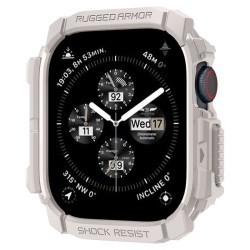 Husa Spigen Rugged Armor pentru Apple Watch 10 46 mm bej