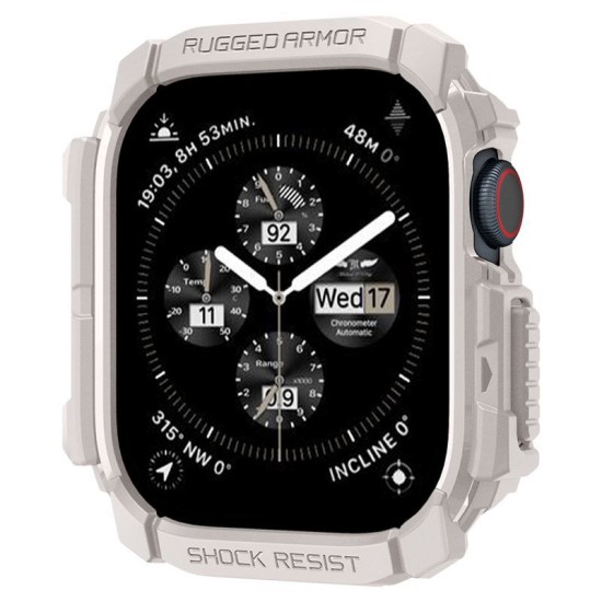 Husa Spigen Rugged Armor pentru Apple Watch 10 46 mm bej (Spigen, Ingredi) by www.silkase.ro Husa Spigen Rugged Armor pentru Apple Watch 10 46 mm bej (Ingredi, ACS08600) by www.silkase.ro