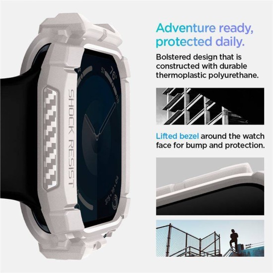Husa Spigen Rugged Armor pentru Apple Watch 10 46 mm bej (Spigen, Ingredi) by www.silkase.ro Husa Spigen Rugged Armor pentru Apple Watch 10 46 mm bej (Ingredi, ACS08600) by www.silkase.ro