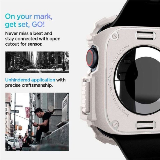 Husa Spigen Rugged Armor pentru Apple Watch 10 46 mm bej (Spigen, Ingredi) by www.silkase.ro Husa Spigen Rugged Armor pentru Apple Watch 10 46 mm bej (Ingredi, ACS08600) by www.silkase.ro