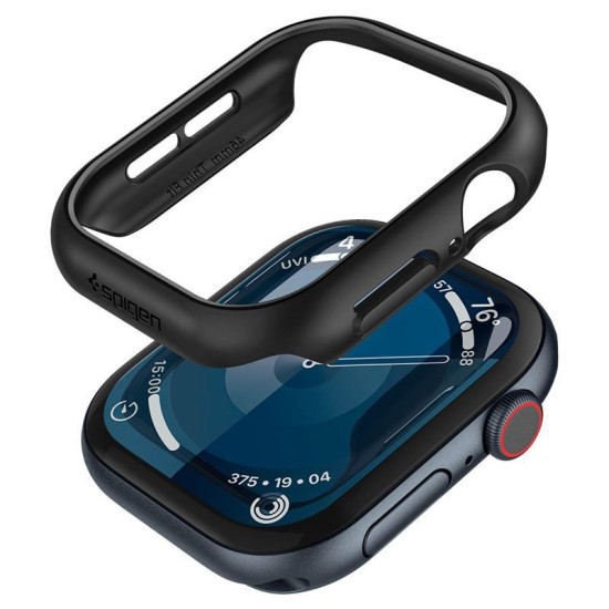 Husa de protectie Spigen Thin Fit pentru Apple Watch, super subtire, neagra, 46mm (Spigen, Ingredi) by www.silkase.ro Husa de protectie Spigen Thin Fit pentru Apple Watch, super subtire, neagra, 46mm (Ingredi, ACS08601) by www.silkase.ro