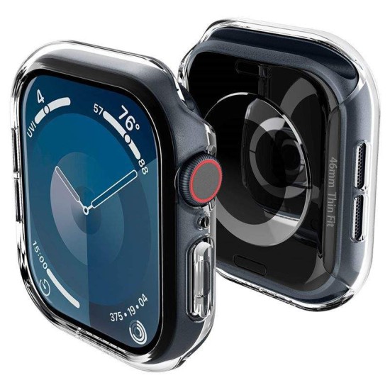 Husa Spigen Thin Fit compatibila cu Apple Watch 10 46mm Crystal Clear (Spigen, Ingredi) by www.silkase.ro Husa Spigen Thin Fit compatibila cu Apple Watch 10 46mm Crystal Clear (Ingredi, ACS08602) by www.silkase.ro