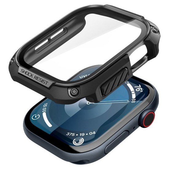 Husa Spigen Tough Armor compatibila cu Apple Watch 10 46mm Black (Spigen, Ingredi) by www.silkase.ro Husa Spigen Tough Armor compatibila cu Apple Watch 10 46mm Black (Ingredi, ACS08603) by www.silkase.ro