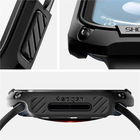 Husa Spigen Tough Armor compatibila cu Apple Watch 10 46mm Black (Spigen, Ingredi) by www.silkase.ro Husa Spigen Tough Armor compatibila cu Apple Watch 10 46mm Black (Ingredi, ACS08603) by www.silkase.ro