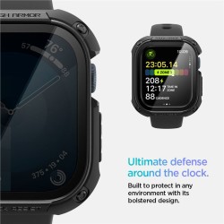 Husa Spigen Tough Armor compatibila cu Apple Watch 10 46mm Black Husa Spigen Tough Armor compatibila cu Apple Watch 10 46mm Black
