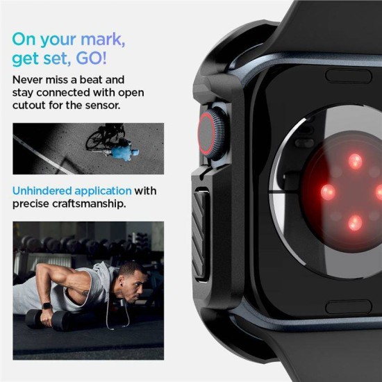 Husa Spigen Tough Armor compatibila cu Apple Watch 10 46mm Black (Spigen, Ingredi) by www.silkase.ro Husa Spigen Tough Armor compatibila cu Apple Watch 10 46mm Black (Ingredi, ACS08603) by www.silkase.ro