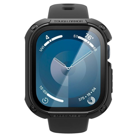 Husa Spigen Tough Armor compatibila cu Apple Watch 10 46mm Black (Spigen, Ingredi) by www.silkase.ro Husa Spigen Tough Armor compatibila cu Apple Watch 10 46mm Black (Ingredi, ACS08603) by www.silkase.ro