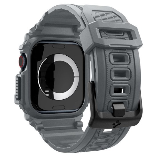 Husa Spigen Rugged Armor Pro compatibila cu Apple Watch 10 46mm Dark Grey (Ingredi, ACS08605) by www.silkase.ro