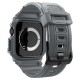 Husa Spigen Rugged Armor Pro compatibila cu Apple Watch 10 46mm Dark Grey (Ingredi, ACS08605) by www.silkase.ro