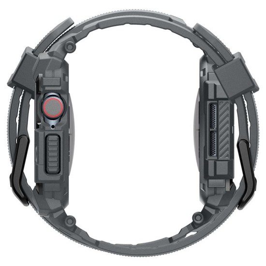 Husa Spigen Rugged Armor Pro compatibila cu Apple Watch 10 46mm Dark Grey (Ingredi, ACS08605) by www.silkase.ro