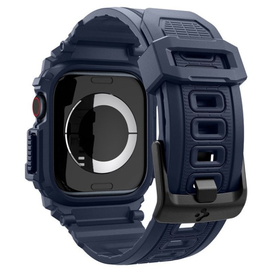 Set Husa + Curea Spigen Rugged Armor Pro pentru Apple Watch 10 46 mm albastru inchis (Spigen, Ingredi) by www.silkase.ro Set Husa + Curea Spigen Rugged Armor Pro pentru Apple Watch 10 46 mm albastru inchis (Ingredi, ACS08606) by www.silkase.ro