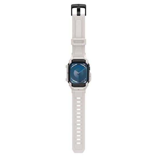 Husa Spigen Rugged Armor Pro compatibila cu Apple Watch 10 46mm Dune Beige (Spigen, Ingredi) by www.silkase.ro Husa Spigen Rugged Armor Pro compatibila cu Apple Watch 10 46mm Dune Beige (Ingredi, ACS08607) by www.silkase.ro